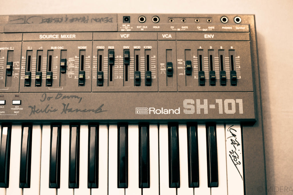 Front right side of the Roland SH-101